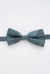 Junior Teal Paisley Bow Tie